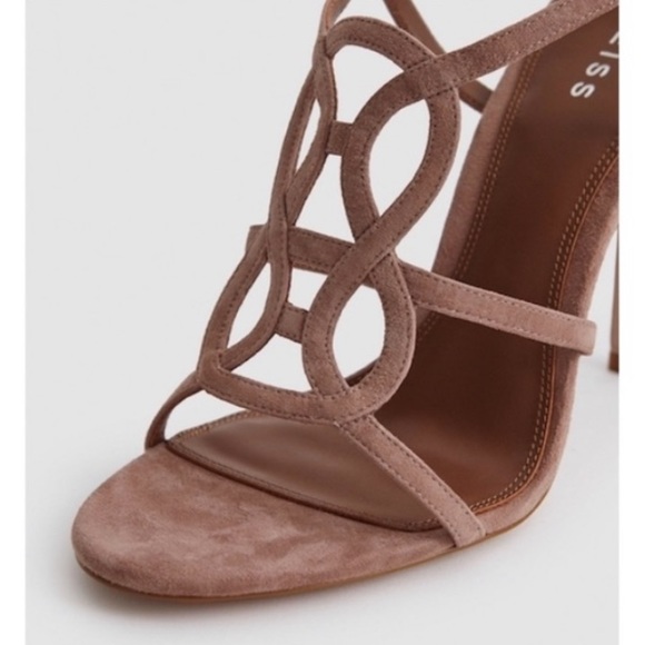 Reiss Pina Knot High Heel Sandal in Rose size 38 - Picture 4 of 12